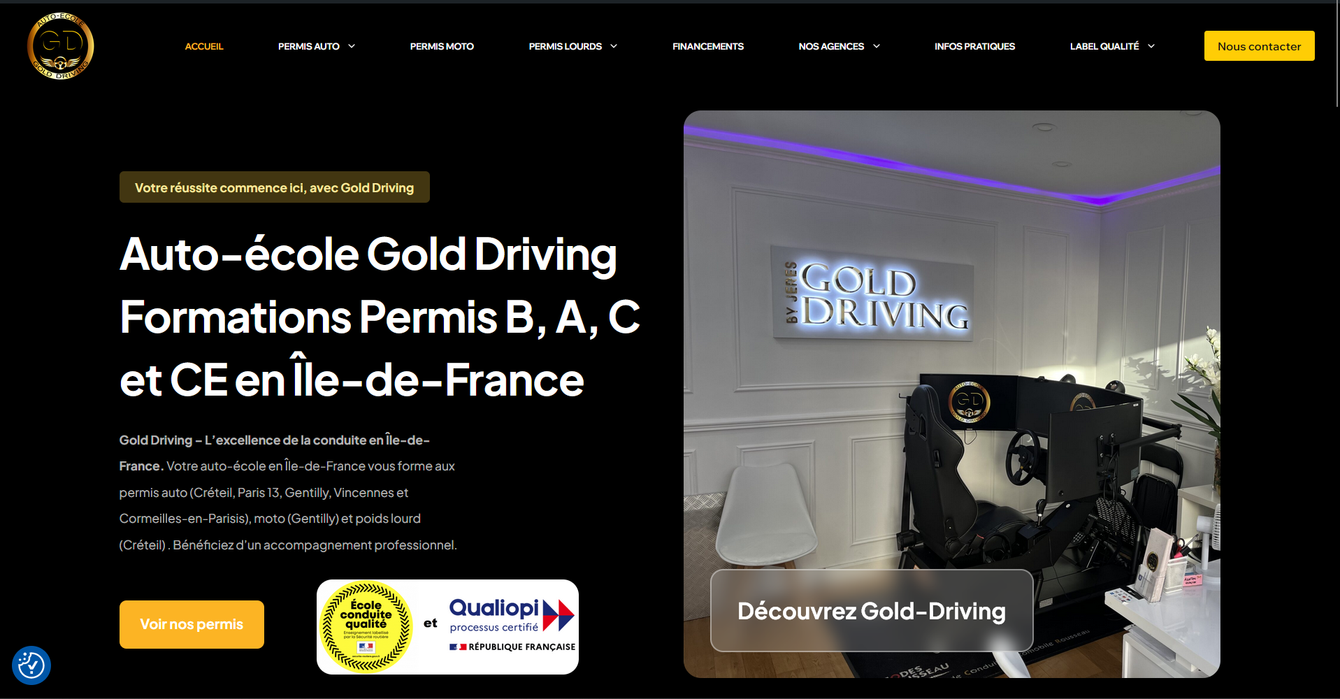 Projet Gold Driving